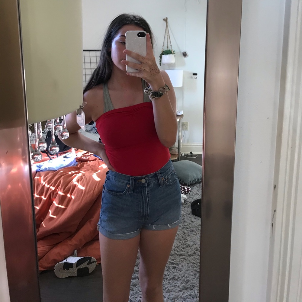 Red bodysuit